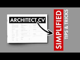 Architecture CV Simplified + Free Template