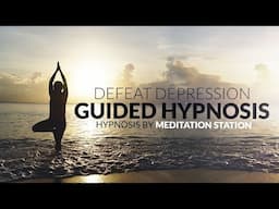 "Defeat Depression" Guided Sleep Hypnosis with Rain | Meditaiton Station