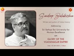 A talk by Sandeep Balakrishna to the students of Sri Sathya Sai University for Human Excellence