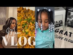 vlog! 5am morning routine… goodbye tiktok! back to school, trying new wine, new recipes, hair day!