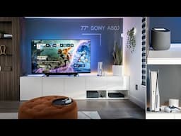 Upgrading My Modern Gaming Setup/ Living Room Tour 2021 - PS5 + A80J + Immersion