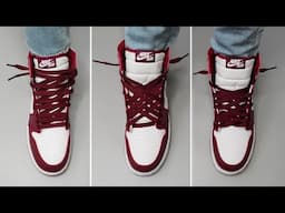 3 ways to lace up your Air Jordan 1 high | Lacing Tutorial