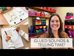 Teaching Glued Sounds (ng/nk), Calendar Skills, and Time to the hour in First Grade