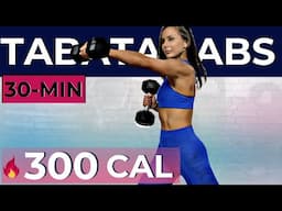 30-MIN INTENSE KILLER ABS WORKOUT / Metabolic TABATA workout for weight loss, arms + belly fat burn