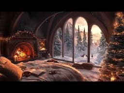 2HRS ❄️🔥 Unlock  MAGIC  Winter Fireplace Reading Soft Christmas Jazz