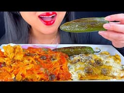 ASMR GIANT ENCHILADAS PLATTER WITH HUGE JALAPEÑO AND PICKLED ONIONS | MUKBANG | ASMR Phan