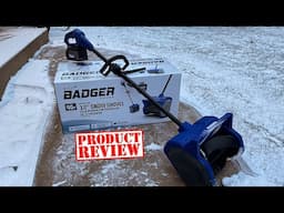 Review of The Wild Badger 40V Cordless 12” Snow Shovel! / Plenty of Power!