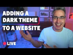 Creating a dark theme for a website live