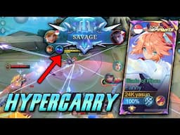 SAVAGE! FANNY NEW SEASON HYPERCARRY! | RANK MLBB