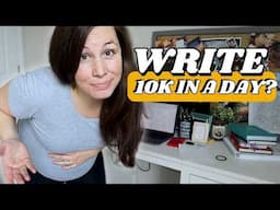 Can a full-time (pregnant) mom write 10k in a day?? (VLOG) Writing the Butter Book: Part 7