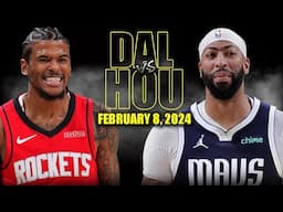 Dallas Mavericks vs Houston Rockets Full Game Highlights - February 8, 2025 | NBA Regular Season