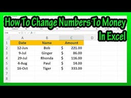 How To Change Or Convert Numbers To Money Currency In Excel Explained