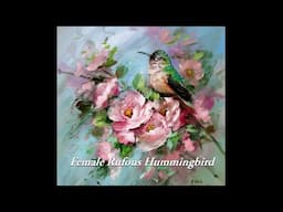 Female Rofous Hummingbird with Heritage Acrylics