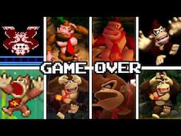 Evolution Of Donkey Kong's Deaths & Game Over Screens (All Kongs) (1981-2025)