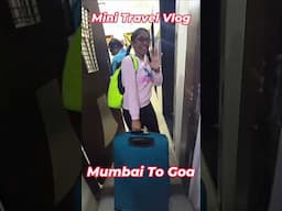 GOA Travel Mini🏖️🤩Vlog 10 Hours Of Mumbai To Goa Train Journey🚂i#minivlog #travel #goa #mumbai