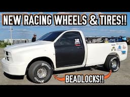 NEW Cummins Drag Truck Racing Wheel and Tire Setup!!