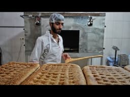 baking sweet traditional bread known as "Nan Qandi" |bread making video