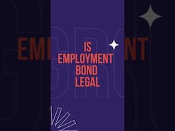 Is Employment bond legal in India #employmentbond #employees #labourlaw #job