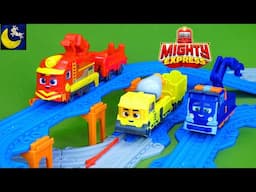 NEW Mighty Express Train Toys! Build a train track with Freight Nate! LOTS of Trains for kids video!