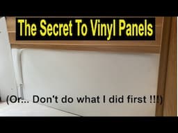 How to Add Vinyl wall ceiling panels Van build design promaster sprinter transit van conversion camp