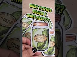 25 Days of Stickers - Day 24 - Emotional Support Pickle #stickers #advent