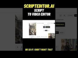 Building an AI script to video editor