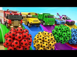 Color Balls & Sing a Song! | Wheels On the Bus children's songbook, Baby Nursery Rhymes & Kids Songs