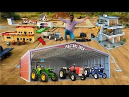 I Build Parking Shed For RC 6x6 Trucks & Tractors - Chatpat toy TV