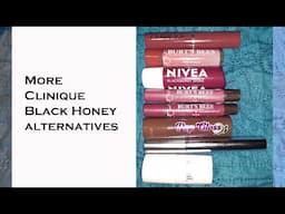 More Clinique Black Honey Alternatives - some vegan and some options for darker lips!