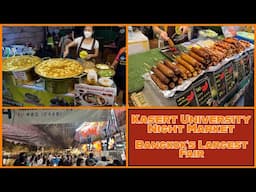 Kasertsart University Annual Night Market Fair - Largest In Bangkok - Thailand 2025