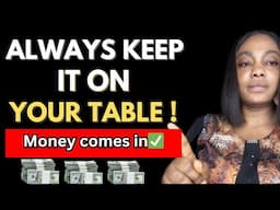 NEVER remove this object from the table: it guarantees wealth & money blessings in the home 🏠