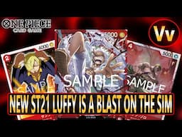 One Piece TCG: Testing Starter Deck EX -GEAR5- (ST-21) on the Sim, a Very Fun and Aggressive List