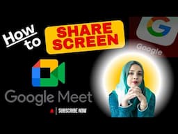 How to share screen on Google Meet. Easy step by step