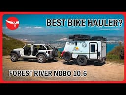 Forest River NoBo 10.6 FULL OWNERS REVIEW! Motorcycle & Bicycle Transport Trailer & Off Road Camper