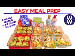 MEAL PREP - LOW CARB | EGG MUFFINS | CHICKEN & VEGETABLE MEDLEY | WW POINTS & CALORIES