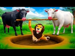 Kind Cows Helped Evil Lion - Heartwarming Animal Story