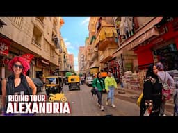 Backstreets of Alexandria: Motorcycle Driving Tour | Egypt Vlog 221 | حواري اسكندريه