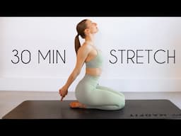 30 MIN FULL BODY STRETCH - For relaxation, tension relief, and flexibility