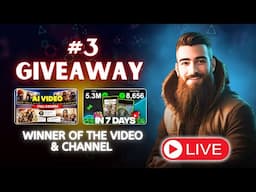 🔴Live Giveaway #3 | Channel & Video Winner Selection