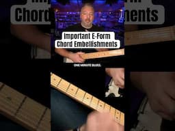 Important E-Form Chord Embellishments #bluesguitar #guitarlesson