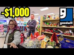 WE WENT THRIFTING TO RAISE $1,000 FOR TOYS FOR TOTS