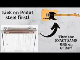 Pedal Steel vs. Guitar: Epic Phrase Battle! (Identical Lick on BOTH instruments!)