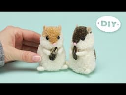 🐹 Cute Crochet Hamster Yarn Pom Pom 🧶 How to crochet a hamster 🌟 트렌드에서 가장 귀여운 햄스터너 스스로해라원사에서