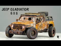 Restoration Abandoned Jeep Gladiator 4x4 to 6x6 - Rebuild and Restoration