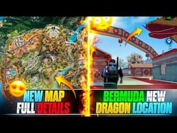 FREE FIRE NEW DRAGON  LOCATION🐉😱 | FREE FIRE NEW MAP FULL DETAILS😍 | FREE FIRE ESPORTS UPDATE