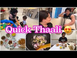 Shoaib Is Back | Veg thaali Banayee| Paneer methi matar malai| Palak Chaat | Meethi Dal