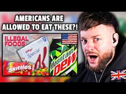 Brit SHOCKED at American Foods that are BANNED in Europe!