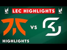 FNC vs SK Highlights | LEC 2025 Winter | Fnatic vs SK Gaming by Onivia