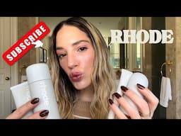 HAILEY BIBER RHODE FULL SKINCARE REVIEW & MINIMAL MAKEUP