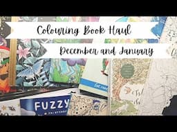 December and January Colouring Book Haul